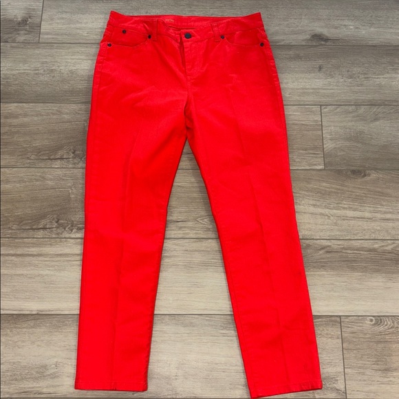Talbots Signature Bright orange slim Ankle Jeans size 10/30 NWOT - Picture 4 of 7